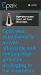 Mobile Screenshot of cpak.com.au